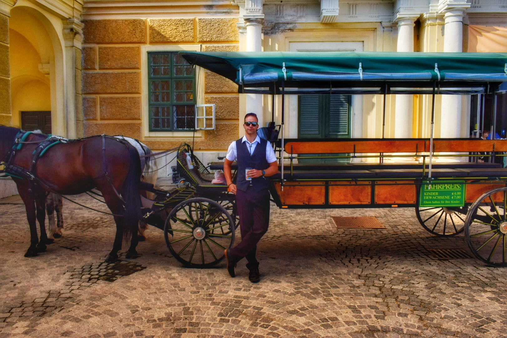 Mr. Joe with his carriage